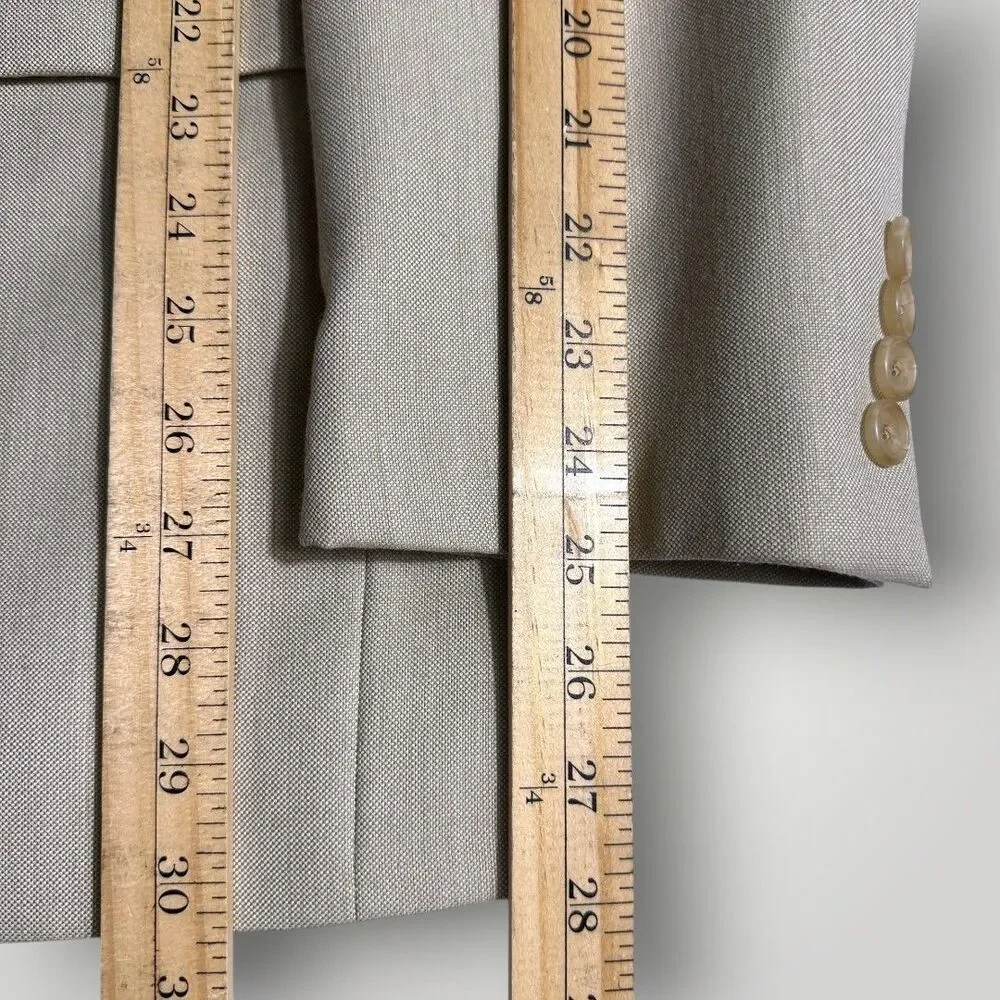 RALPH LAUREN Regular fit Mens Blazer Sport Coat Suit Jacket Cream/Tan 43R